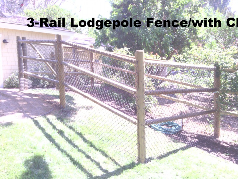 4-rail horse corral fence with 2x6 cap