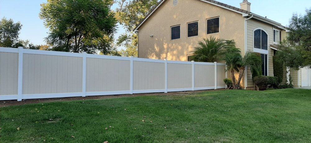 Old fence removed and new posts set for a full replacement